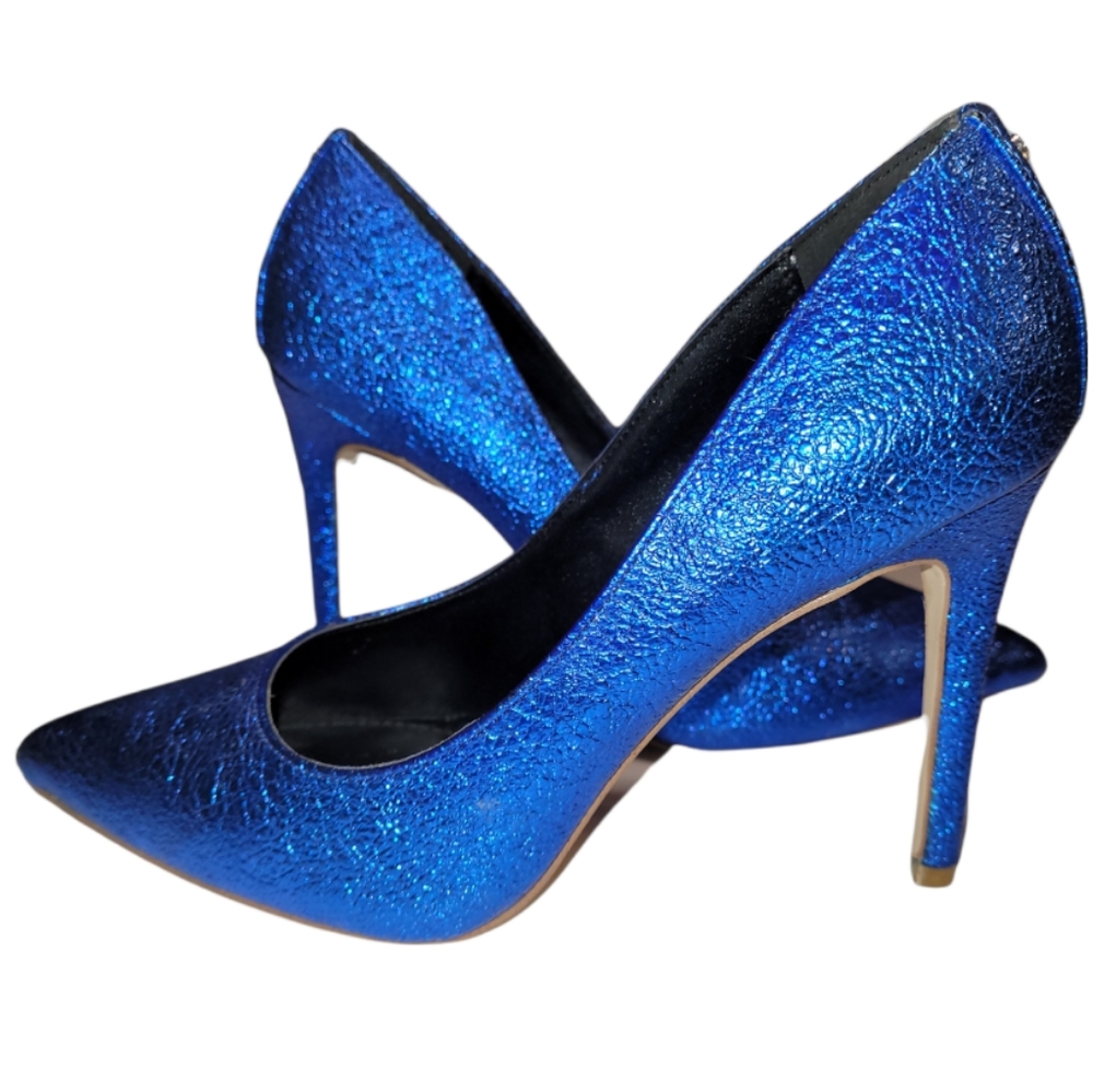 BCBGeneration Heidi Crackle Metallic Pumps